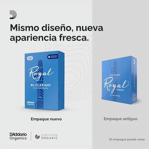 Vista 3 de Rico Royal cañas para clarinete Bb, 2.5