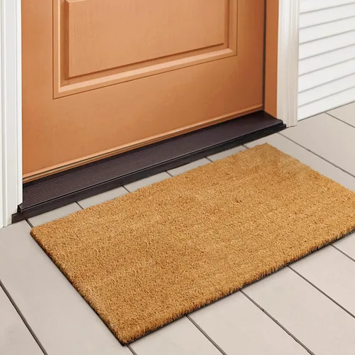 Vista 9 de LuxUrux Alfombra de Fibra de Coco de Bienvenida - Respaldo Extra Resistente, 17'' x 30'' Alfombra Natural para Puerta - Fácil de Limpiar, Hermoso