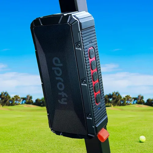 Vista 11 de Dprofy 2 altavoces de golf Bluetooth magnéticos portátiles profesionales, inalámbricos, impermeables, IPX6/a prueba de golpes, altavoces de golf