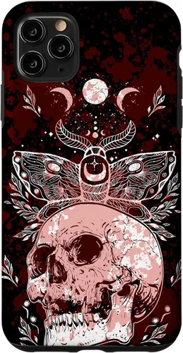Vista 13 de Death Moth Gothic Dark Witch Occult Wiccan Goth Moon Pattern Case for iPhone 16