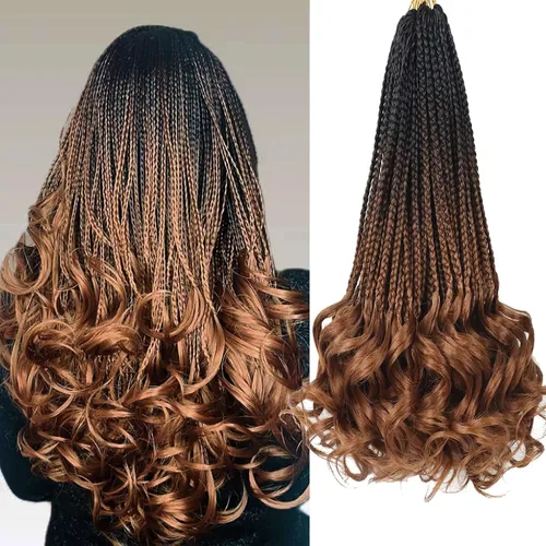 Vista 61 de Cabello para Trenzas Rizo Francés Color 1 Trenzas de Ganchillo Rizo Francés 10 Pulgadas Trenzas de Caja Cabello de Ganchillo para Mujeres y Niños
