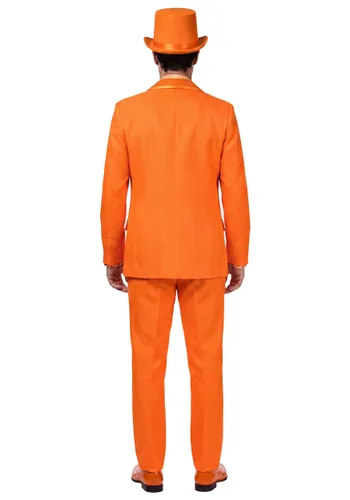 Vista 2 de Disfraz Premium de Hombre Lloyd Christmas Naranja Dumb and Dumber Multicolor