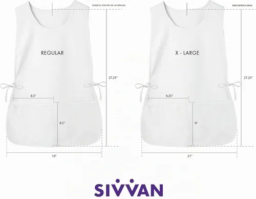 Vista 6 de Sivvan Delantal unisex - Delantal Cobbler Paquete de 3 Púrpura