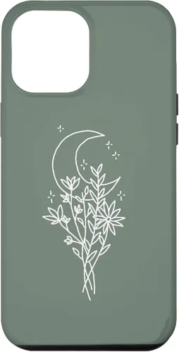 Vista 26 de Funda botánica de flores silvestres para iPhone 16 verde salvia