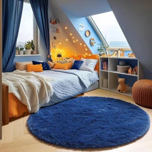 Vista 133 de ONASAR - Alfombra de pasillo negra de 2 x 6 pies, esponjosa, lavable, ultrasuave, afelpada, peluda, tapete para bebés, dormitorio de niños, armario