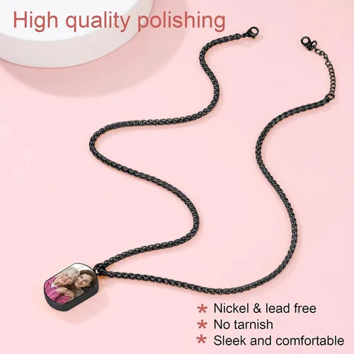 Vista 99 de FindChic Collares personalizados con urna para cenizas, barra vertical, gato, luna, reloj de arena, garra de perro, acero inoxidable, chapado en oro