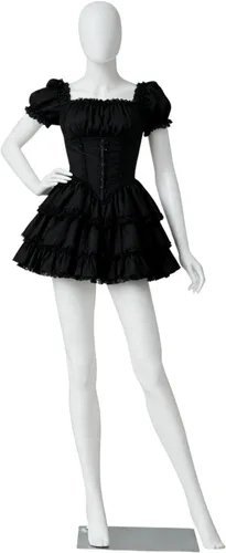 Vista 13 de Maniquí femenino de cuerpo completo de 70 pulgadas, forma de vestido de torso cuerpo de maniquí ajustable desmontable cuerpo completo con cabeza