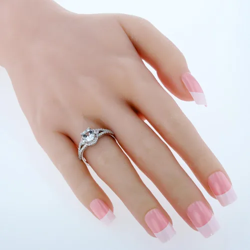 Vista 2 de PEORA 925 Sterling Silver Keepsake Ring for Women, Oval Shape, Various Gemstone, Sizes 5 to 9