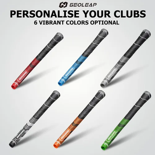 Vista 4 de Geoleap Golf Grips Set of 13- Grips with Tapes and Grips with All Repair Kits for Choice,Hybrid Golf Club Grips All Weather Contral, High Feedback &