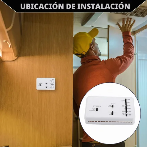 Vista 2 de Kit de termostato de calefacción/refrigeración para autocaravana, para autocaravana, termostato Duo-Therm, control analógico