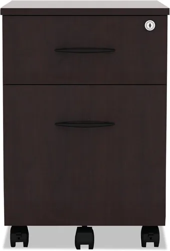 Vista 3 de Alera Pedestal móvil B/F serie ALE Valencia, 15 7/8w x 19 1/8d x 22 7/8h, caoba