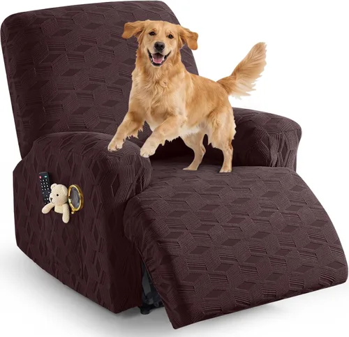 Vista 41 de TAOCOCO Funda para Reclinable de 3 Piezas, Fundas para Silla Reclinable, Funda Elástica de Jacquard para Silla Reclinable, Protector de Muebles