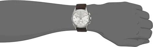 Vista 2 de Hamilton Reloj con esfera plateada H38612553 Jazzmaster para hombre, plateado, Movimiento de cuarzo