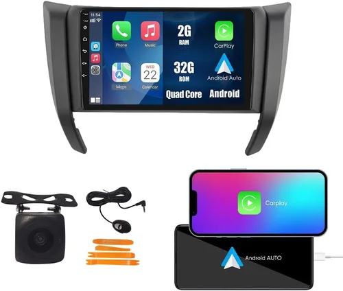 Vista 18 de Coche CarPlay Android Navegación Automática Estéreo GPS Radio Cámara Pantalla 10.33 "QLED Pantalla Táctil Headunit Tablet Pad Media Player