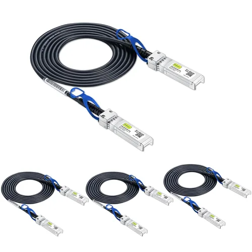 Vista 30 de 10Gtek Cable blanco 25G SFP28 SFP+ DAC para Cisco SFP-H25GB-CU1M, 1m/3.3ft