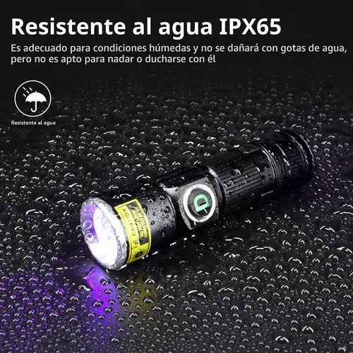 Vista 7 de DARKDAWN Lámpara ultravioleta de madera de Blacklight de las linternas D15-UV 395nm 1-Pack