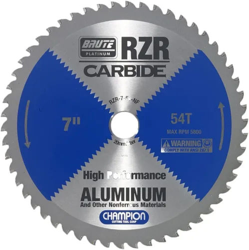 Vista 13 de Champion Cutting Tool Corp - Hoja de sierra circular de 5-3/8 pulgadas, 50T (RZR-538-50-ST), acero inoxidable