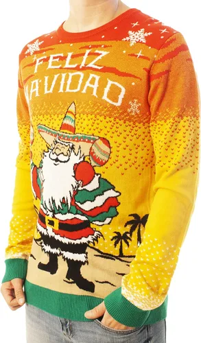 Vista 3 de Ugly Christmas Party - Suéteres llamativos de Navidad, unisex, suéter divertido de un reno