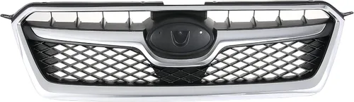 Vista 2 de KARPAL Conjunto de parrilla de parachoques delantero con moldura cromada compatible con Subaru XV Crosstrek 2013-2015