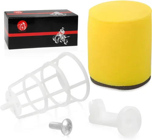 Vista 5 de Filtro de aire y soporte con jaula y topes para Suzuki Eiger 400 King Quad 400 Vinson 500 LT-A400 LT-F400 LT-A500 LT-F500 13792-03G00 13791-03G00