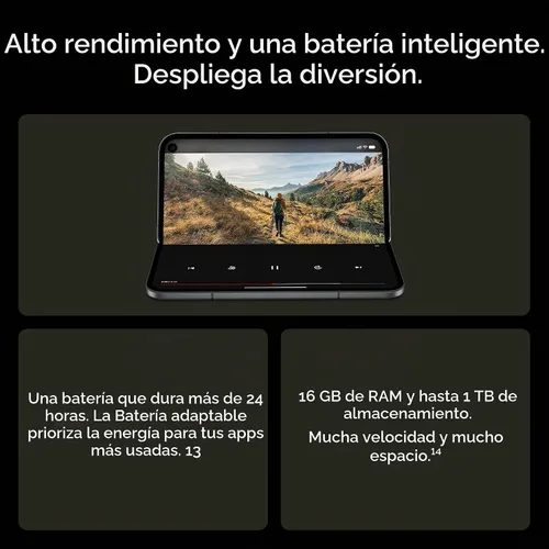Vista 6 de Google Pixel 11 Pro Fold - Teléfono inteligente desbloqueado, Géminis - 1 Android, Inteligencia Gemini, batería de más de 24 horas, Pixel HiLight