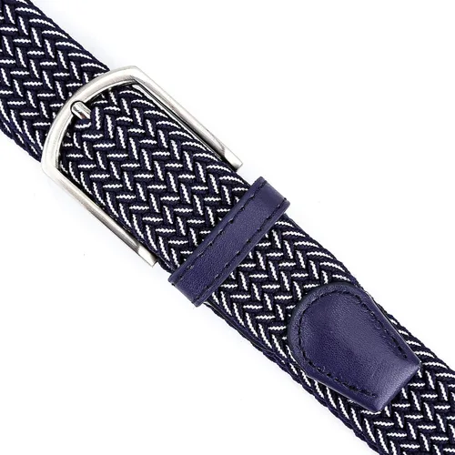 Vista 6 de Cinturones elásticos de lona trenzada para HombreMujeresJúnior con multicolor