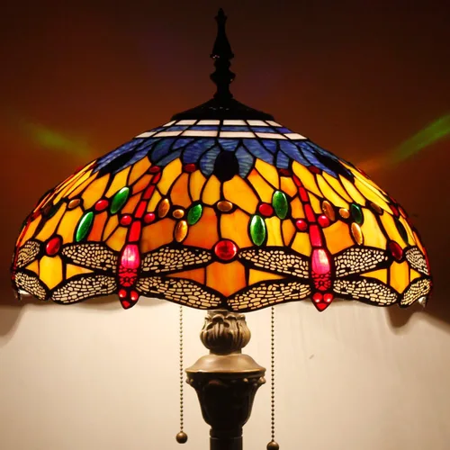 Vista 2 de WERFACTORY Tiffany Lamp Series - Pantalla decorativa para sala de estar y dormitorio