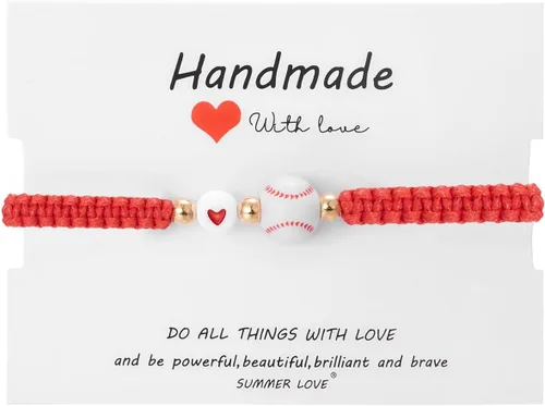 Vista 17 de Pulsera de fútbol, fútbol, baloncesto, béisbol, regalos para mujeres y hombres, regalos de cumpleaños, graduación para amantes del deporte, pulseras