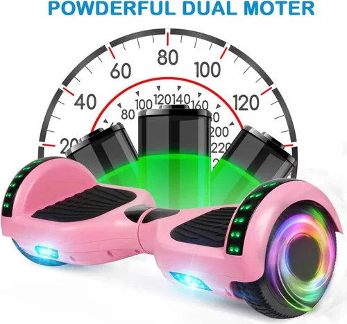 Vista 2 de CBD Hoverboard, 6.5" All-Terrain Scooter with Bluetooth Speaker LED Lights