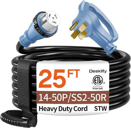Vista 13 de Cable generador de 10 pies y 50 amperios NEMA14-50P/SS2-50R