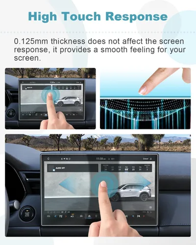 Vista 4 de CDEFG 2 protectores de pantalla para Mazda CX-5 CX5 2026 con pantalla táctil de 12.9 pulgadas