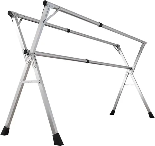 Vista 8 de This Clothes Drying Rack for Laundry, Collapsible Clothes Drying Rack, Stainless Steel Adjustable Garment Rack, Foldable Laundry Drying Rack with 20