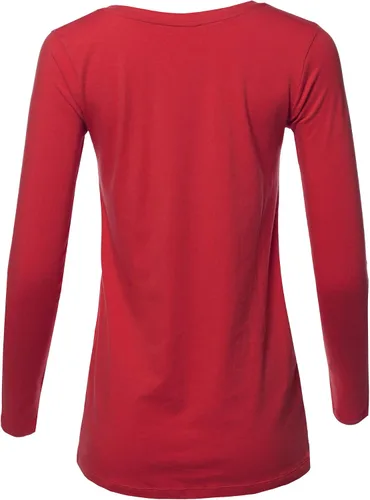 Vista 3 de A2Y Camiseta básica de manga larga de algodón suave y sólido para mujer