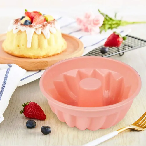 Vista 2 de GiFBERA Mini tubo estriado de silicona para hornear moldes de 3 pulgadas para tartas, se adapta a moldes estándar para magdalenas/cupcakes, 12
