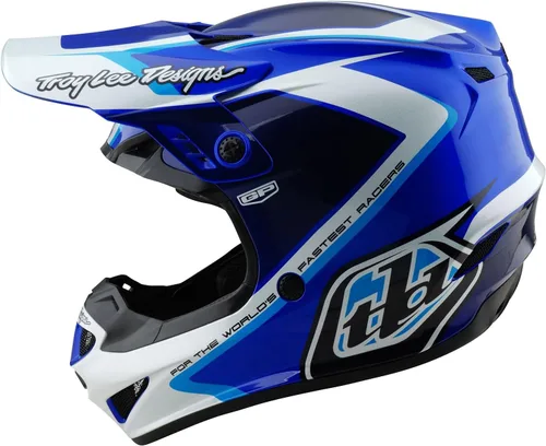 Vista 11 de Troy Lee Designs Casco GP para Motocross MX Todo Terreno Rebanada azul/blanco