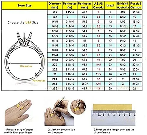 Vista 6 de Zyoenxl Anillo de joyería de piedra semipreciosa roja grande para mujeres y niñas, anillos de ópalo, accesorios, Zinc, Aleación de zinc