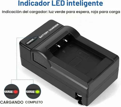Vista 2 de Paquete de 2 baterías NB-6L y kit de cargador para cámara Canon