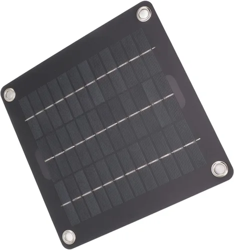 Vista 4 de Kit de panel solar, kit de panel solar portátil de 10 W, mantenedor de batería solar de 12 V con adaptador de encendedor de cigarrillos clip