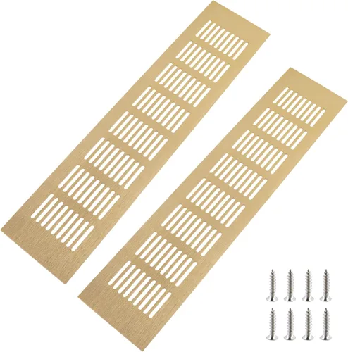 Vista 22 de Geesatis Cubiertas de Ventilación de Aire para Piso, Gabinete, Pared, Techo – Rejilla de Aluminio de Servicio Pesado Resistente a la Oxidación