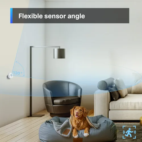 Vista 7 de TP-Link Tapo Sensor de movimiento, requiere Tapo Hub, batería de larga duración con protocolo inalámbrico de baja potencia Sub-1G, detección