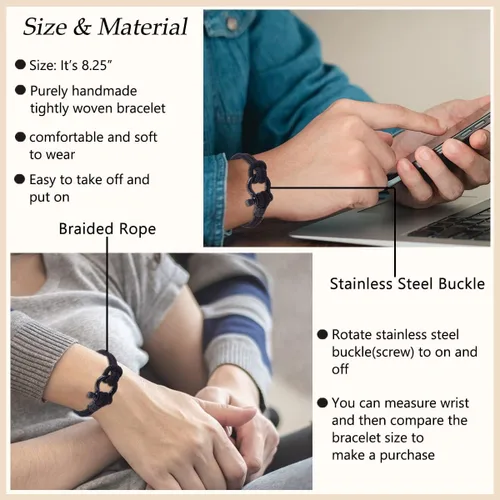Vista 4 de Pulsera con texto en inglés "To My Men" para hijo, nieto, bonificación, hijo, hombre, novio, adolescente, cumpleaños, graduación, aniversario