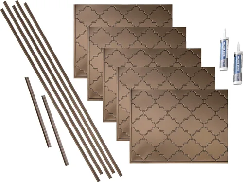 Vista 16 de FASÄDE Mónaco - Kit decorativo de vinilo para salpicaduras de 15 pies cuadrados en cachemira