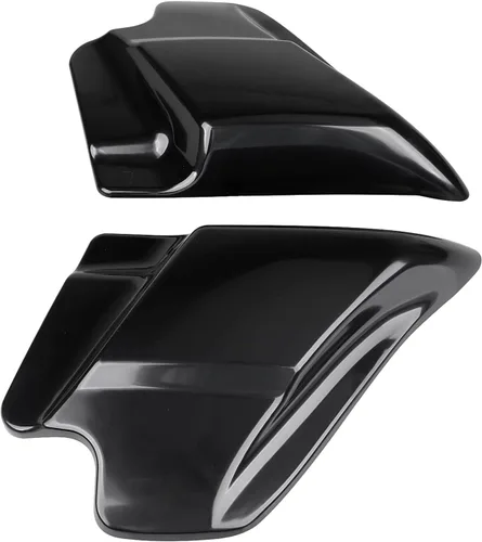 Vista 2 de SHMT Panel de Cubierta Lateral Izquierdo y Derecho Negro ABS para Harley Touring Road King Road Glide Electra Glide Street Glide