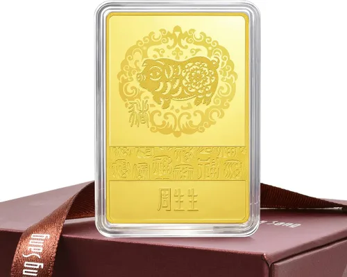 Vista 2 de Chow Sang Sang Chinese Gifting Collection - Regalos del zodiaco chino 9999 oro de 24 quilates precio por peso 353oz lingote de oro de cerdo 92194D