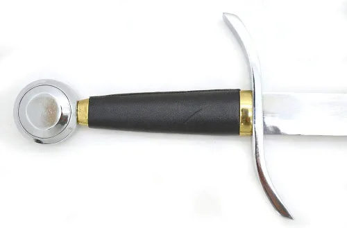 Vista 38 de Medieval Warrior Knights Templar Long Sword with Sheath Steel Guard, Leather Wrapped Handle