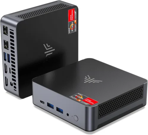Vista 10 de KAMRUI E3B Mini PC con AMD Ryzen 5 7530U (hasta 4.5 GHz), 16 GB LPDDR4X 512GB M.2 SSD Mini computadora, Mini PC para juegos con USB tipo C