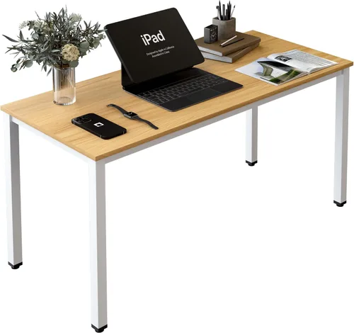 Vista 13 de Escritorio para computadora para espacio pequeño, moderno y simple, escritorio para computadora portátil, escritorio de estudio para oficina en Negro