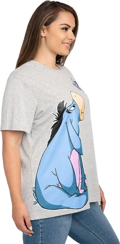 Vista 2 de Disney Camiseta para mujer de talla grande con estampado lateral de mariposa Eeyore