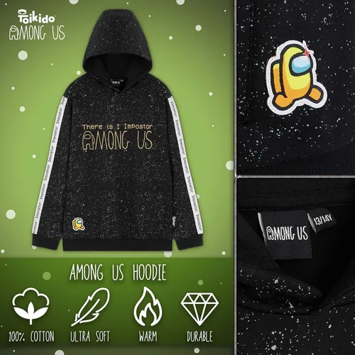 Vista 4 de Among Us Sudadera con capucha para niños - Sudaderas con capucha para niños - Impostor