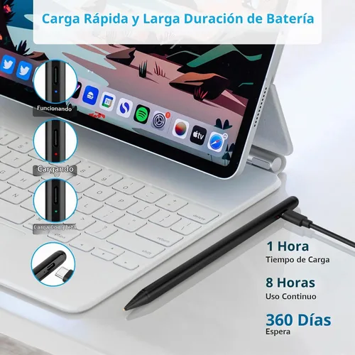 Vista 3 de Lápiz óptico para iPhone X/11/12/13/14/15/16/17/18 Pro Max, color negro
